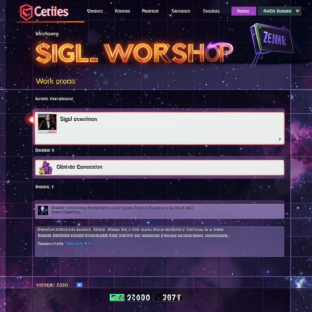 The Sigil Workshop: a hand-built Geocities page of blinking form fields where an adept types a sigil into existence.